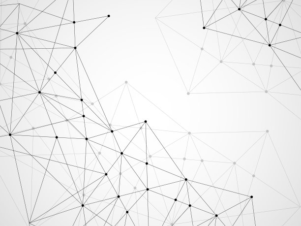 抽象的几何背景与连接的点和线图片下载
