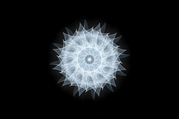 轻画结构与黑色背景图片下载