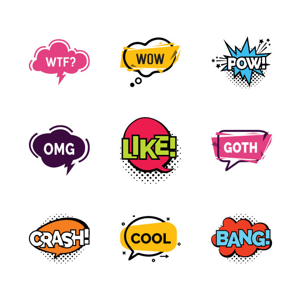 漫画书字体集图片下载