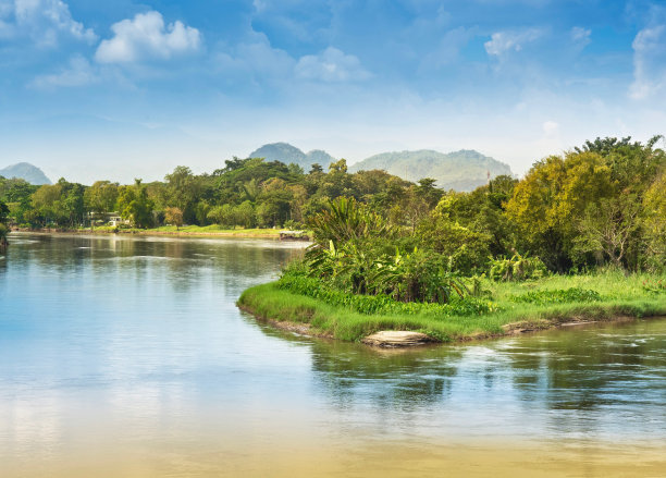 景观泰国清莱角河市中心图片下载