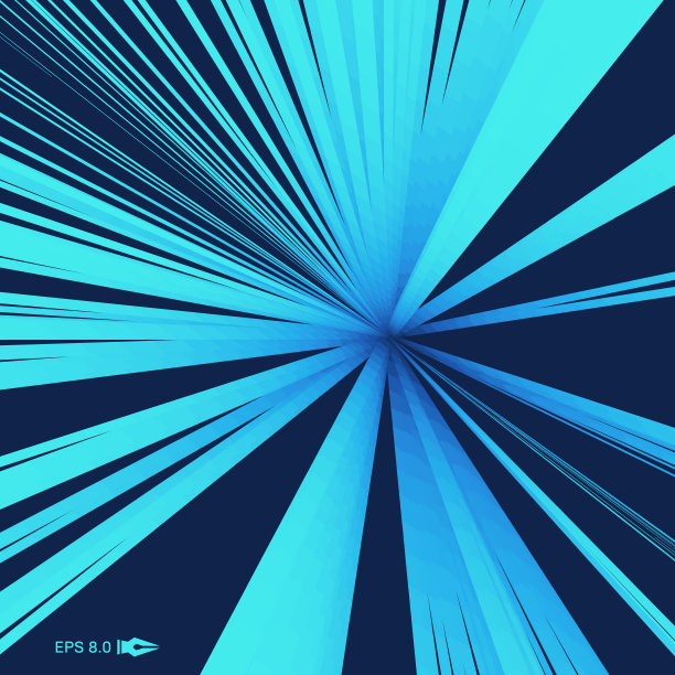 光学纤维。矢量插图。3D抽象背景。素材图片