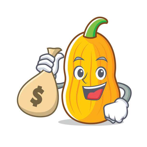 以钱袋冬南瓜为卡通人物图片下载