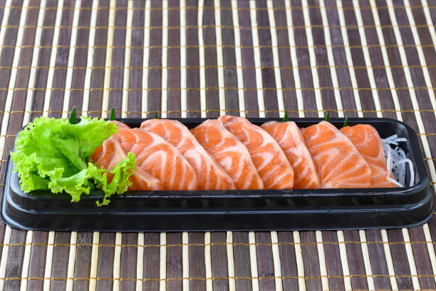 生三文鱼生鱼片图片下载