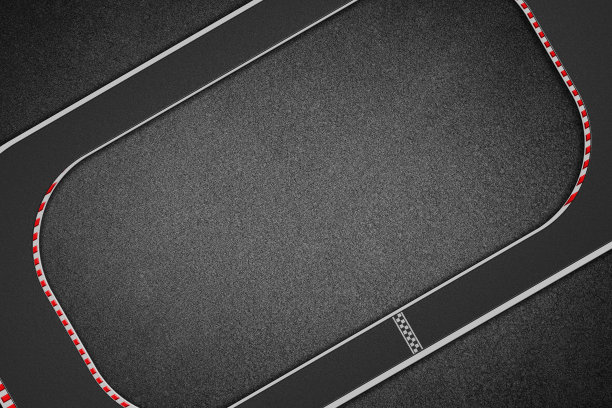 俯视图的比赛赛道图片下载