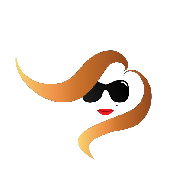 在时尚风中的女孩图片下载