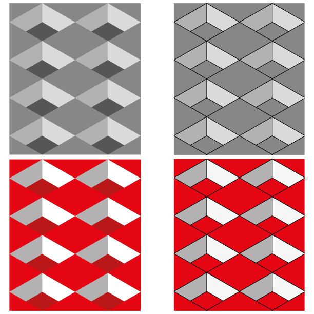 一组无缝纹理。一个样本-一个来自cu的抽象图案图片下载