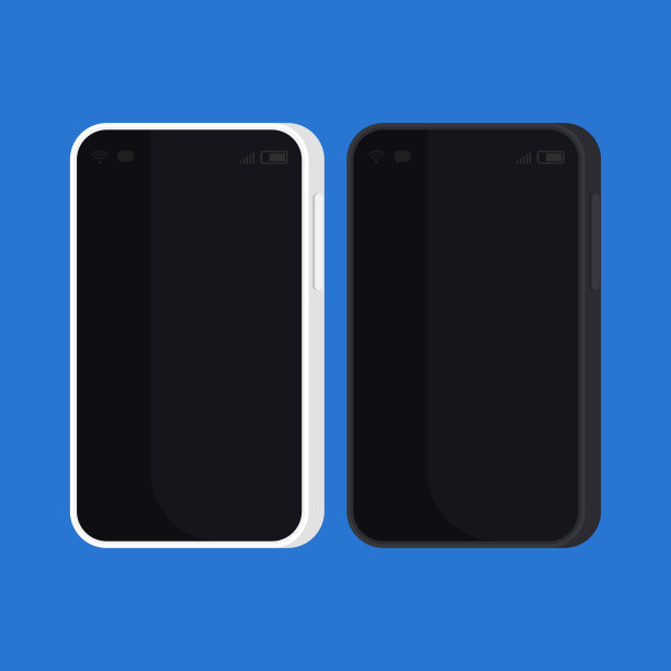 矢量平面智能手机孤立插图。卡通风格图片下载