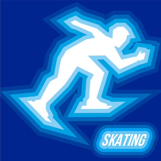 运动员滑冰骑得很快图片下载