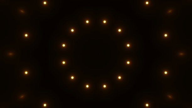 VJ分形黄金万花筒背景图片下载