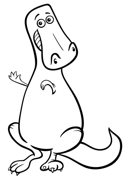 恐龙卡通人物彩色书图片下载