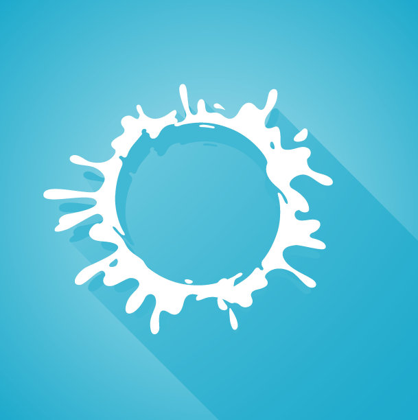 水滴长影素材图片