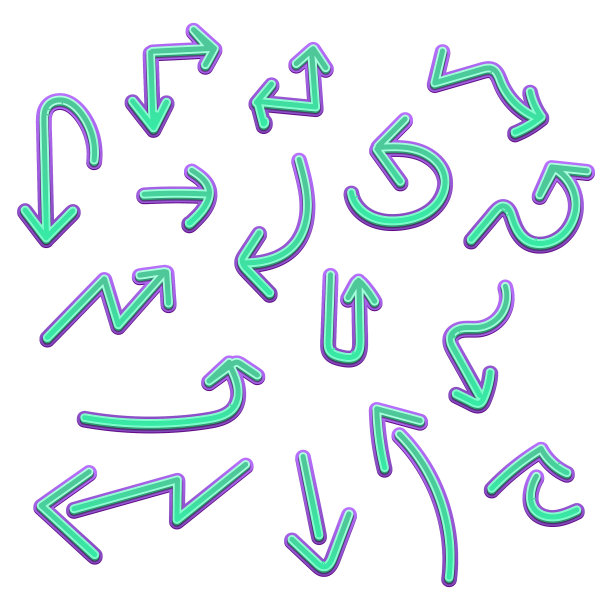 复古风格的箭头符号图片下载