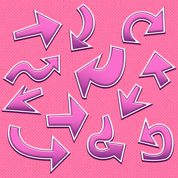 复古风格的箭头符号图片下载