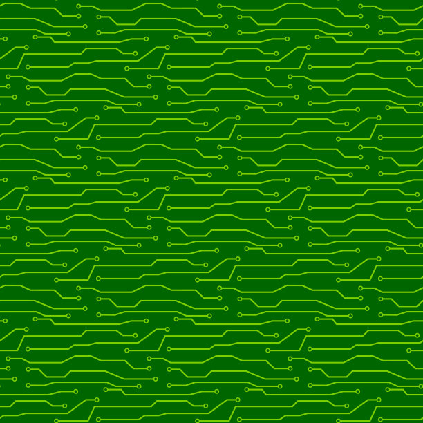 无缝模式的电路板。矢量电路板插图背景图片下载