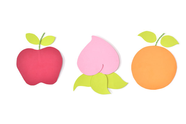 白色背景上的中国新年水果图片下载