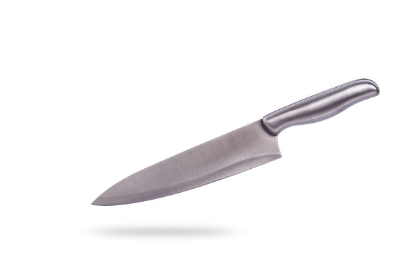 新型不锈钢烹饪刀。工作室拍摄孤立的白色图片下载