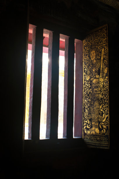 泰国清迈华府的旧窗图片下载