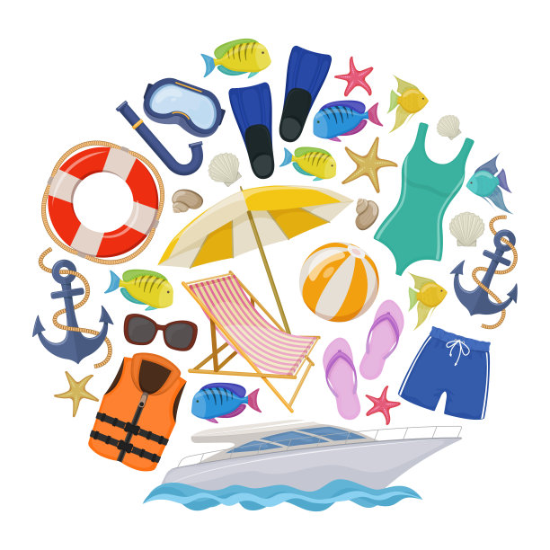 海滩暑假图片下载