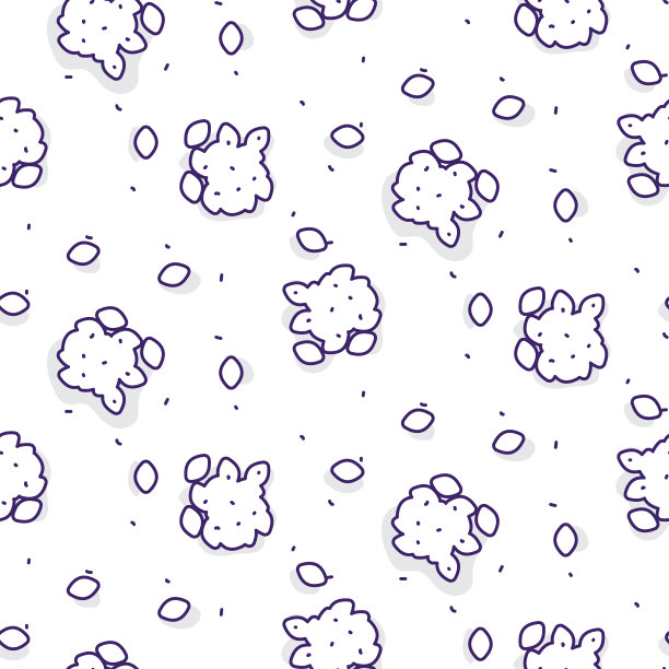 米粉卡通无缝图案图片下载