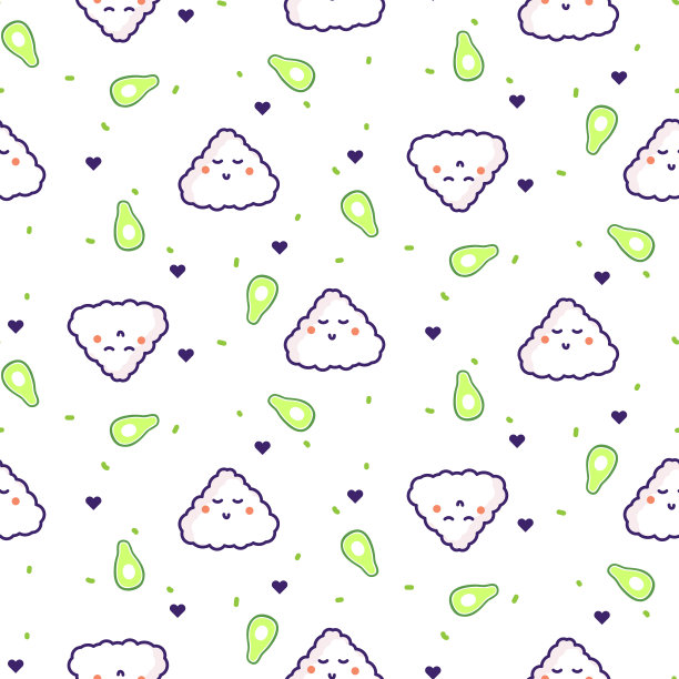 饭团牛油果无缝饮食模式图片下载