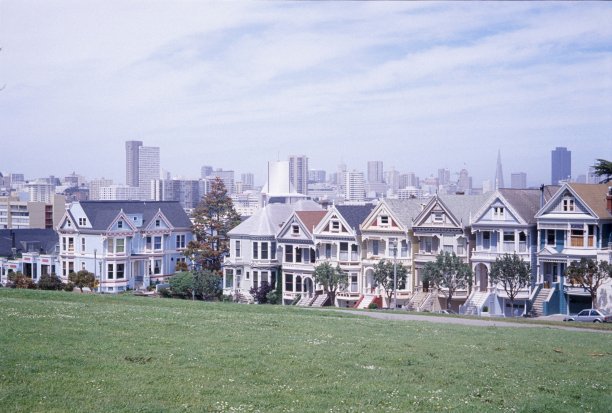 旧金山的城市景观，1974年图片下载