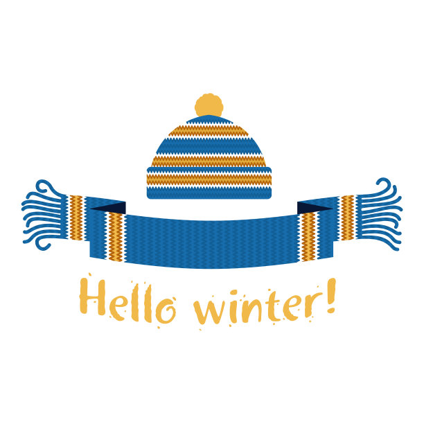 编织冬季围巾和帽子图片下载