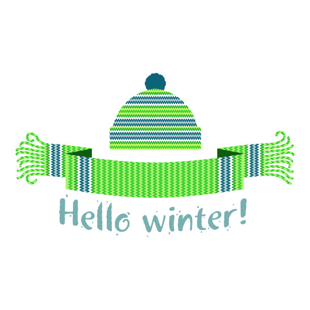 编织冬季围巾和帽子图片下载