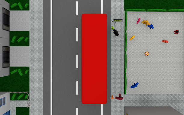 带有巴士的街道标志从上面开始搜索图片下载