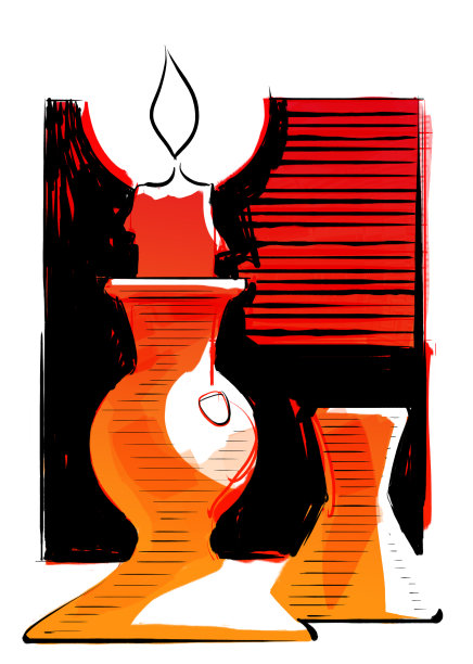 蜡烛和烛台图片下载