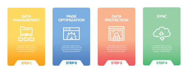 SEO和开发信息图设计模板图片下载