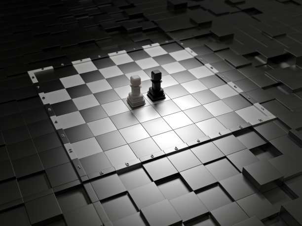 国际象棋。黑白卒。图片下载