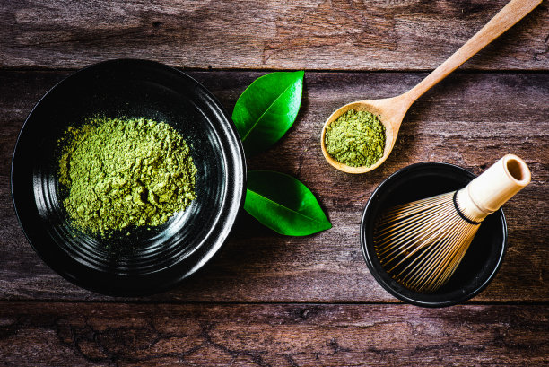 抹茶绿茶素材图片