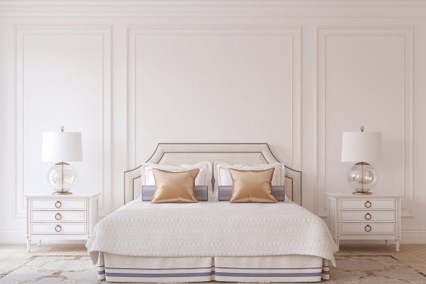 卧室内。3 d渲染。图片下载