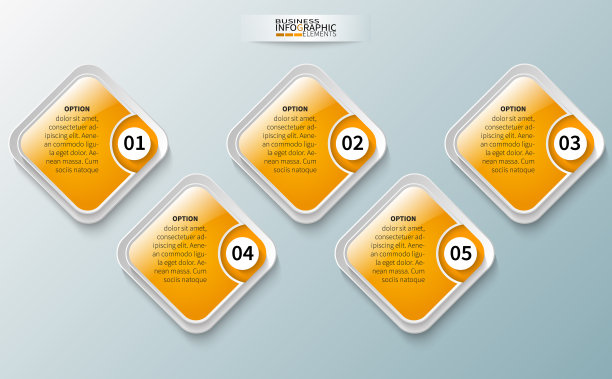 摘要三维纸张信息图图片下载