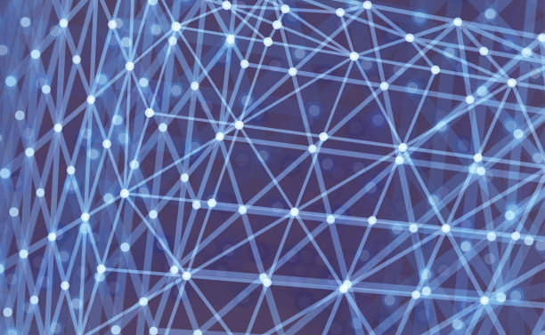 科技背景下的3D网格结构矢量图素材图片