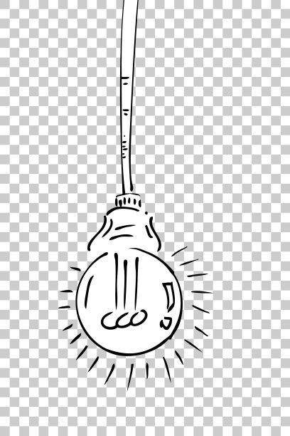 灯泡素描-构思图片下载