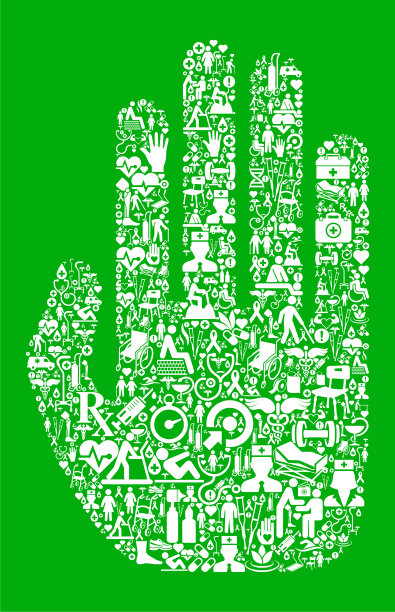 手绿医疗康复理疗图片下载