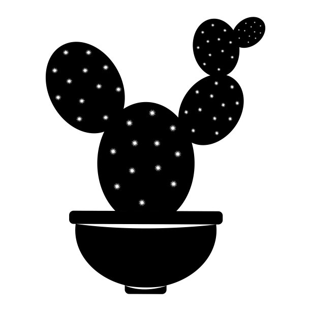 抽象的可爱的仙人掌图片下载