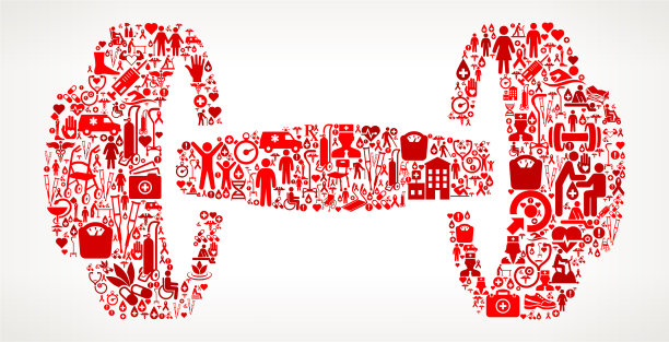 哑铃医疗康复理疗图片下载