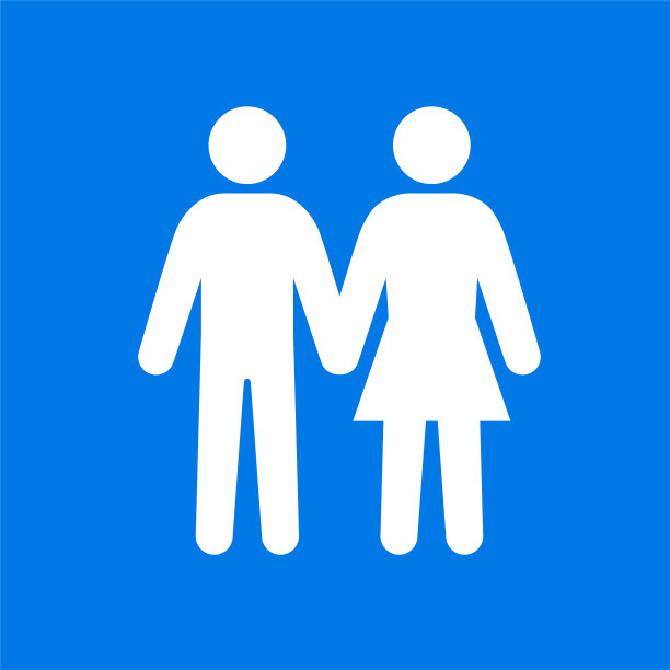 男人和女人牵手。图片下载