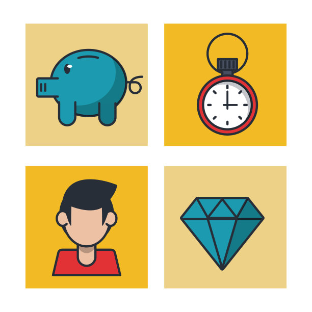 钱储蓄图标图片下载