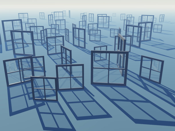 窗口的业务视图地平线背景图片下载