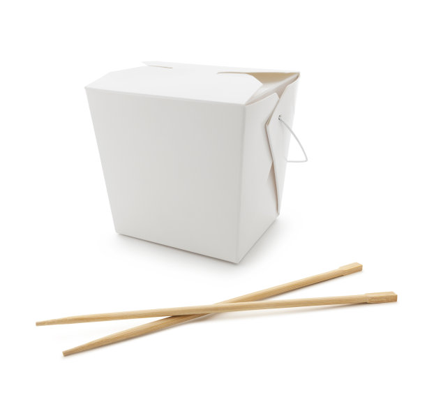 亚洲食品盒与筷子图片下载