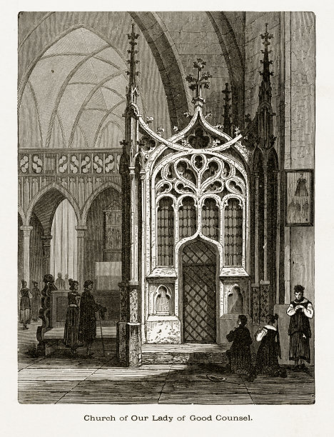 德国劳滕巴赫圣母堂大约1887年图片下载