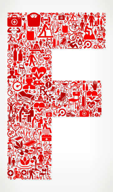 字母F花园和园艺矢量图标模式图片下载