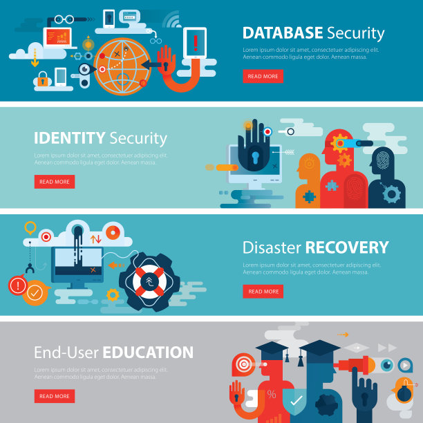 IT安全与保护网页横幅图片下载