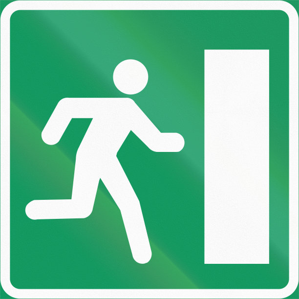 挪威信息路标-紧急出口图片下载