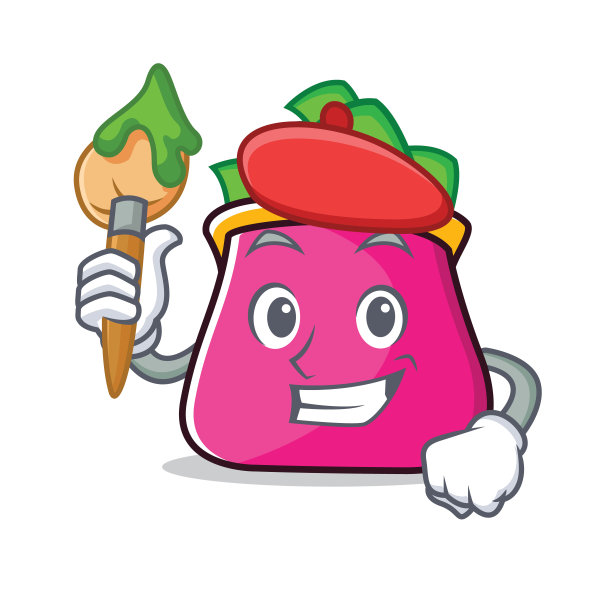 艺术家钱包人物卡通风格图片下载