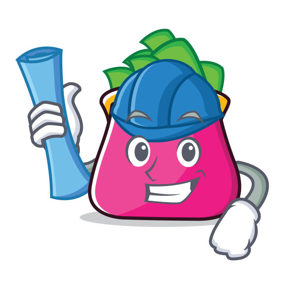 设计师钱包人物卡通风格图片下载