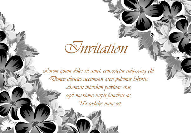 单色框架。用于设计明信片，问候，生日邀请，情人节，婚礼，派对，节日，庆典。的装饰。图片下载